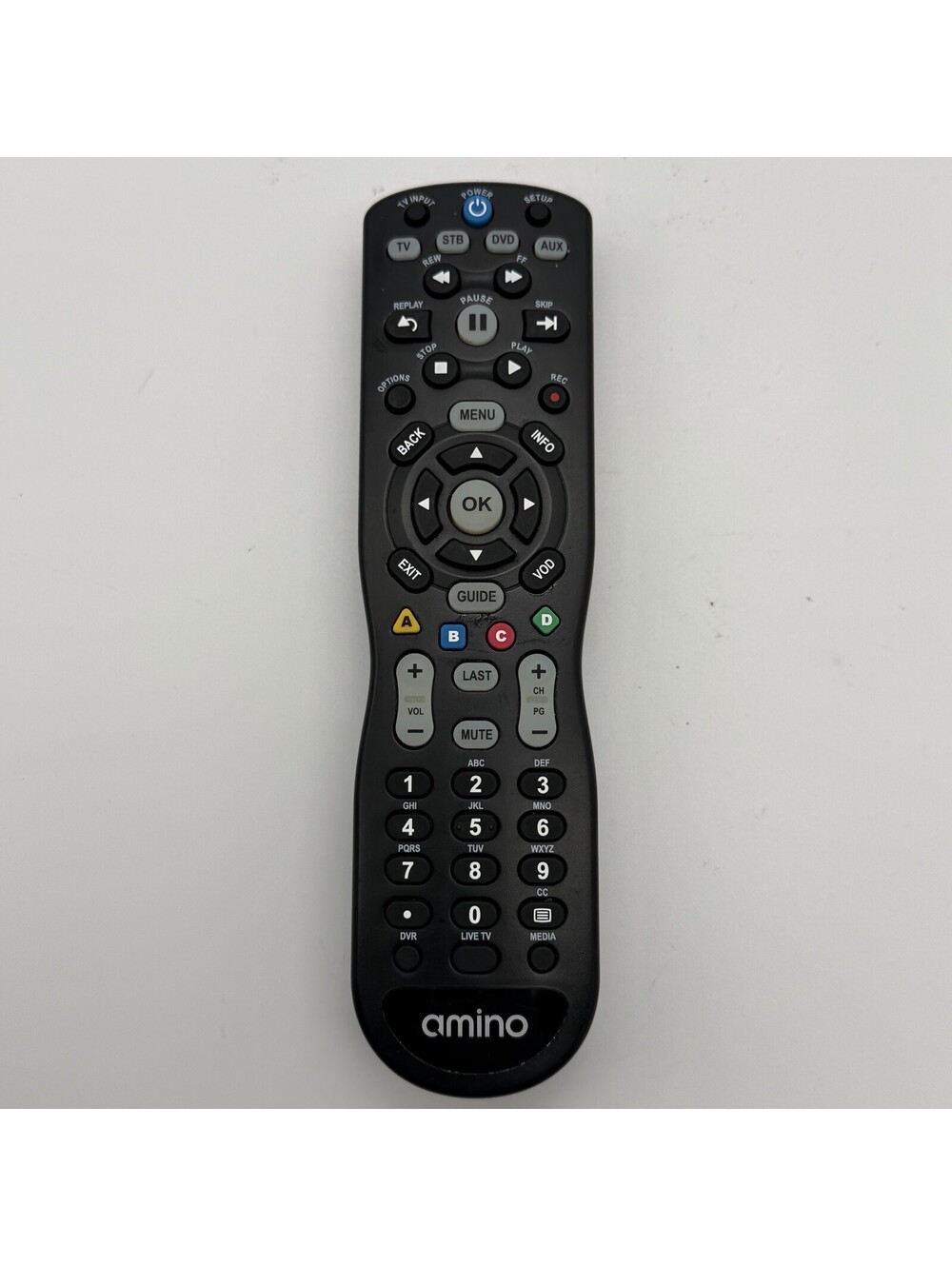 Amino URC-4031 Universal Remote Control TV STB DVD AUX Black
